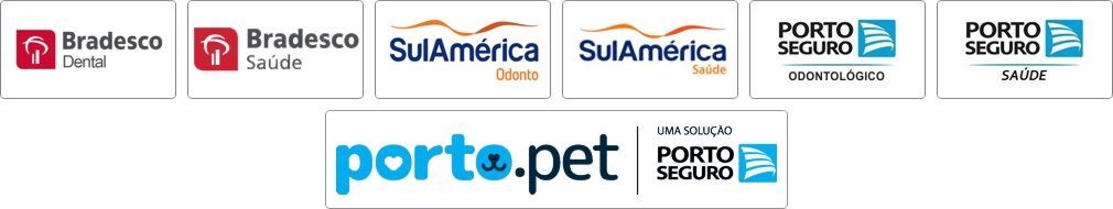 Bradesco Saúde Empresarial, Sul América Saúde Empresarial, Sul América Dental, Porto Saúde Empresarial, Porto Saúde Dental Empresarial, Saúde Pet Animal Porto Seguro